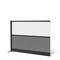 Luxor Expanse Modular Wall Room Divider System - Black Frame - 70" x 48" Wide Panel Add-On Wall MW-7048-XWCGWB - alternate 1